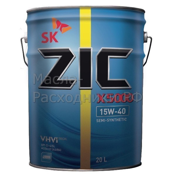 Масло моторное ZIC X5000 Diesel 15W-40 (20л) 192604