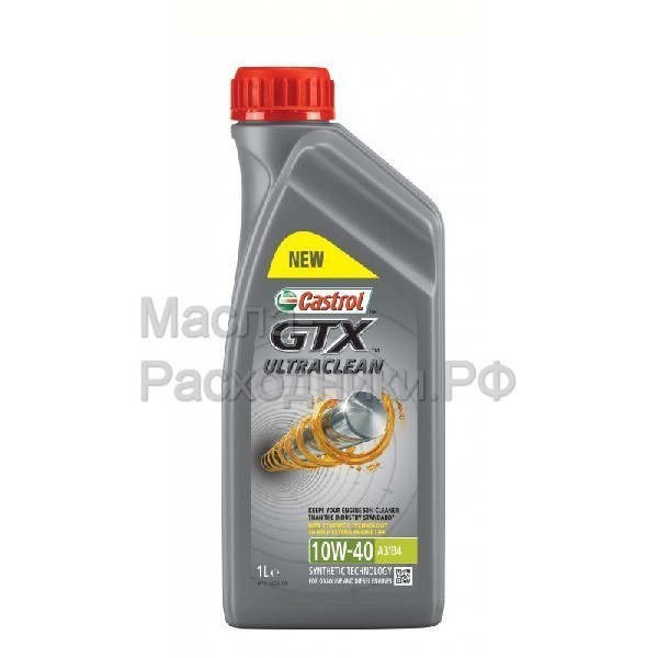 Масло моторное CASTROL GTX ULTRACLEAN 10W-40 A3/B4 (1л) 15A73A