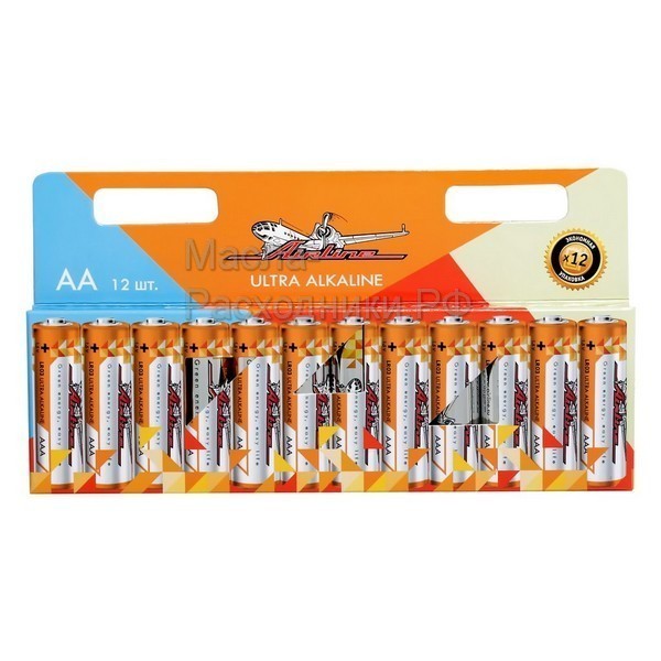 Батарейки LR6/AA щелочные (12 шт) AIRLINE AA12