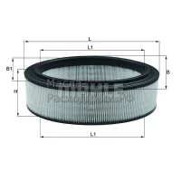 Фильтр воздушный LX2844 MAHLE / KNECHT