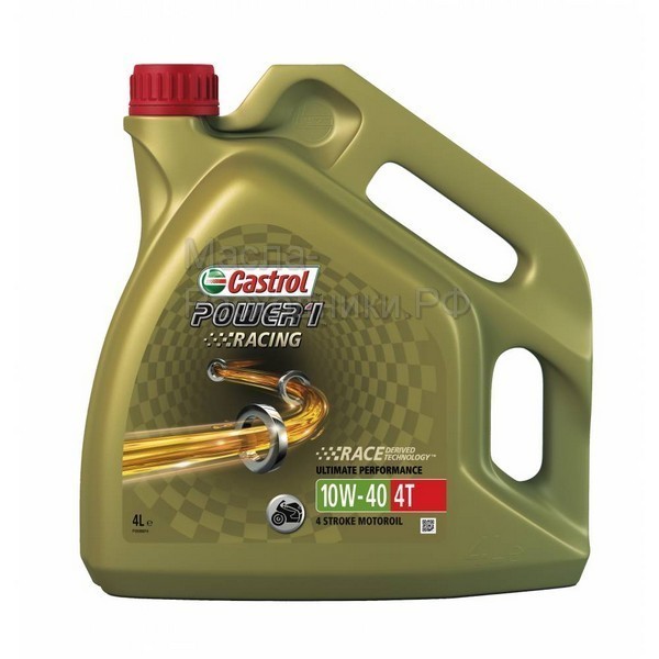 Масло моторное Castrol Power 1 RACING 4T 10W-40 (4л) 159ECF