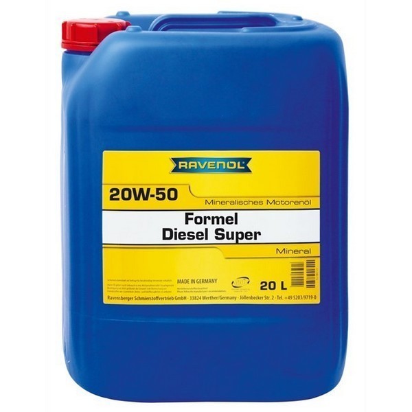 Масло моторное Ravenol Formel Diesel Super 20W-50 (20л) 112322002001999