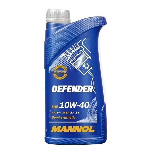 MANNOL DEFENDER 10W-40 Масло моторное (1л) (металл) 1147M