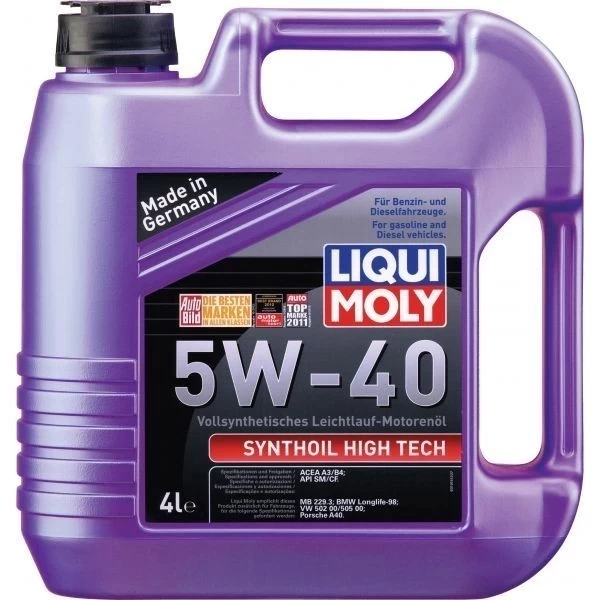 Масло моторное Liqui Moly Synthoil High Teсh 5W-40 (4л) + Фонарик