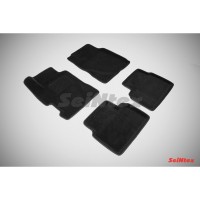 Ворсовые 3D коврики HONDA CIVIC VIII SEDAN 2006-2012 (Черные) комплект SEINTEX 71707