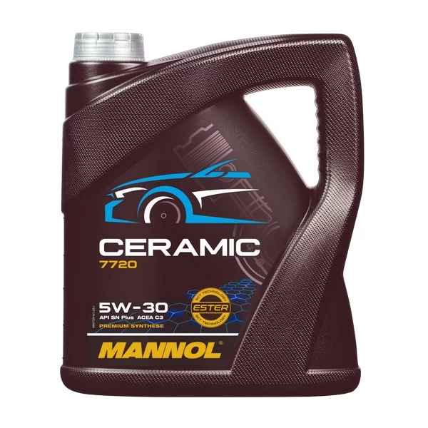 MANNOL 7720 масло моторное Ceramic 5W-30 SN Plus C3 (4л) 77204