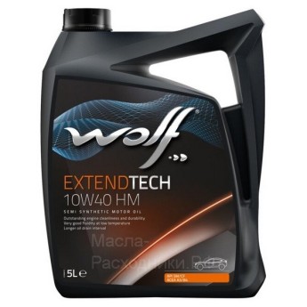 WOLF EXTENDTECH 10W-40 HM A3/B4 SM/CF Масло моторное (5л) 8302312