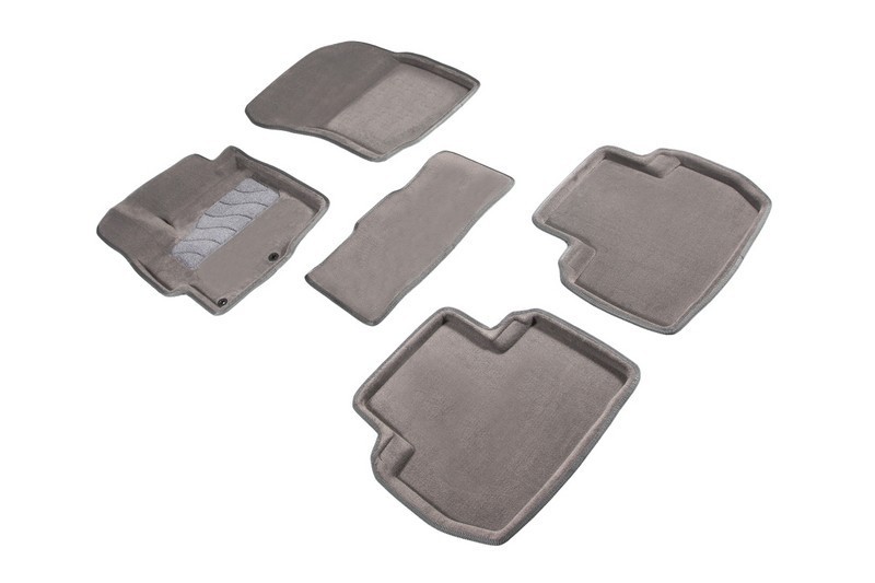 SEINTEX Ворсовые 3D коврики MITSUBISHI OUTLANDER III 2012- серые (комплект) 85859