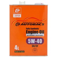 Масло моторное AUTOBACS ENGINE OIL 5W-40 SN/CF (4л) A01508404