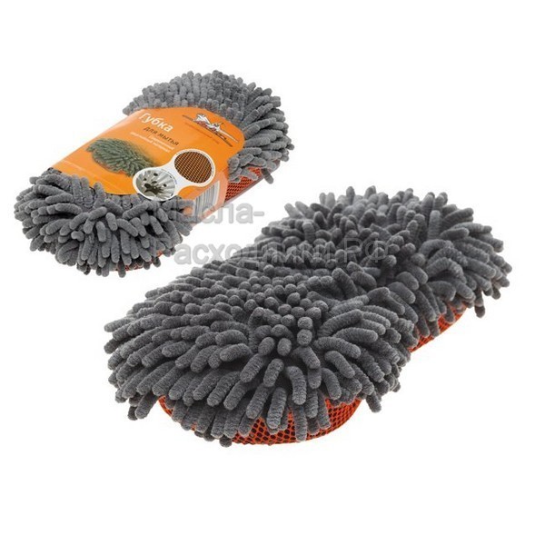 Губка-шиншилла с коралловой тканью AIRLINE ABE01