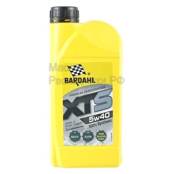 BARDAHL XTS 5W-40 SN/CF A3/B4 Масло моторное (1л) 36891