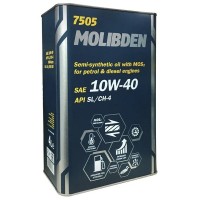 MANNOL MOLIBDEN BENZIN 10W-40 Масло моторное (1л) (металл) 1120M