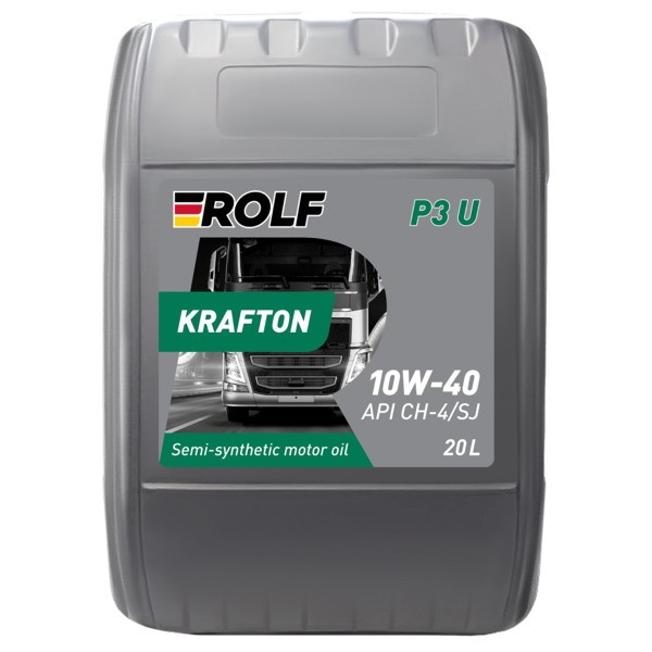 Масло моторное 10W-40 ROLF KRAFTON P3 U CH-4/SJ (20л) 100207