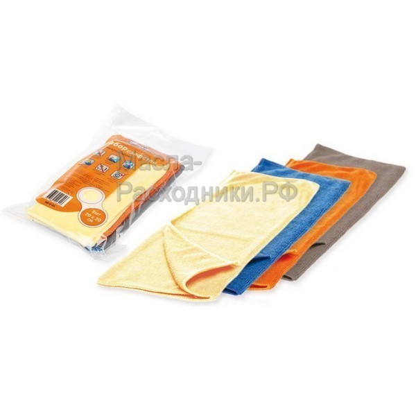 Набор салфеток "прямоугольники" из микрофибры (8 шт., 20*20 см) AIRLINE ABV04