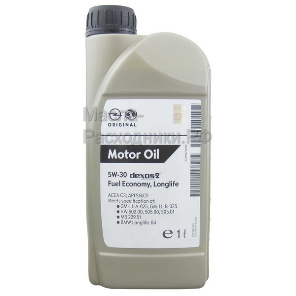 Масло моторное GM Dexos2 5W-30 (1л) 93165690 (Европа)