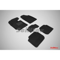 Ворсовые 3D коврики HYUNDAI Elantra V 2011- (Черные) комплект SEINTEX 83731