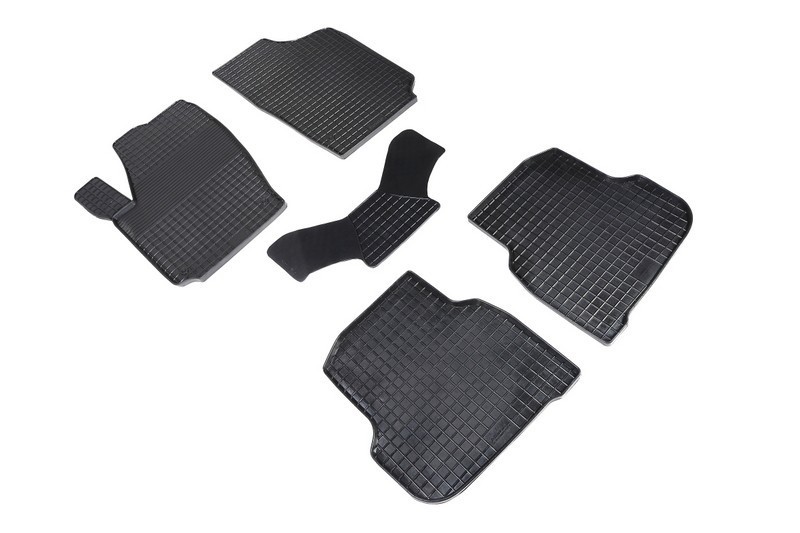 Коврики резиновые с рисунком "Сетка" VOLKSWAGEN POLO Sedan 2010- (комплект) SEINTEX 83397