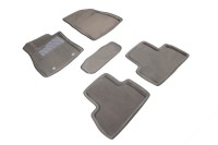SEINTEX Ворсовые 3D коврики NISSAN JUKE 2011- серые (комплект) 84741