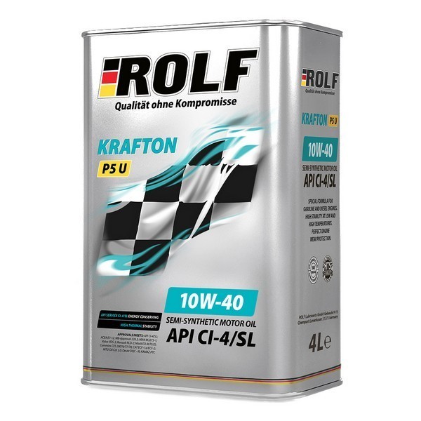 Масло моторное 10W-40 ROLF KRAFTON P5 U CI-4/SL (4л) 322581