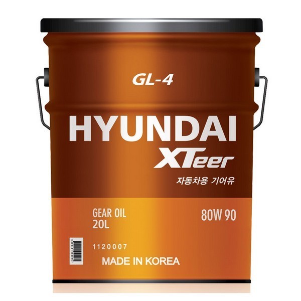 HYUNDAI Xteer GEAR OIL GL-4 80W-90 Масло трансмиссионное (20л) 1120007