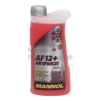 Антифриз MANNOL Longlife Antifreeze AF12+ -40C (красный) (1л) 2038