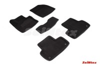 SEINTEX Ворсовые 3D коврики VOLVO XC-60 II 2017- черные (комплект) 89877