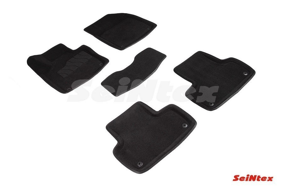 SEINTEX Ворсовые 3D коврики VOLVO XC-60 II 2017- черные (комплект) 89877