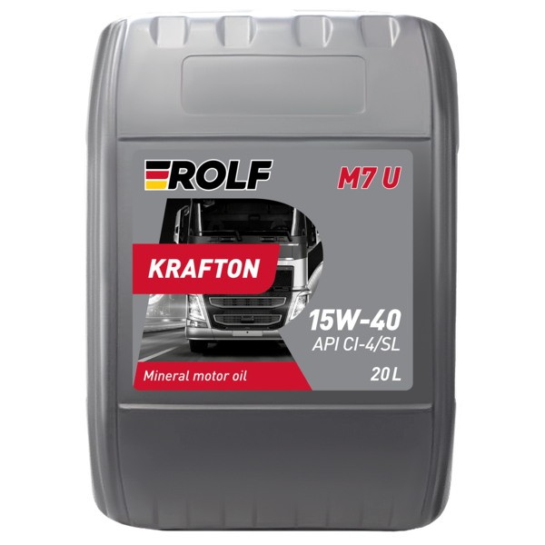 Масло моторное 15W-40 ROLF KRAFTON M7 U CI-4/SL (20 л) 100157