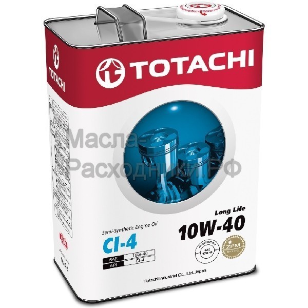 Масло моторное TOTACHI Diesel Long Life Semi-Synthetic CI-4 10W-40 (4л) 4562374690578