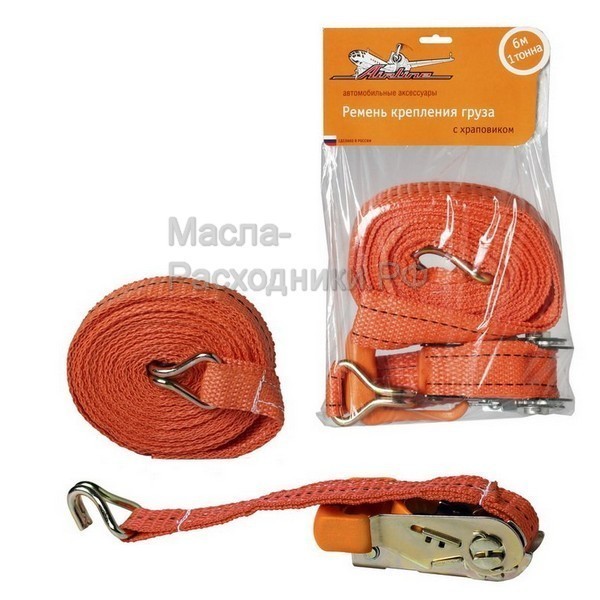 Ремень крепления груза с храповиком 6 м, 1 т AIRLINE AST04