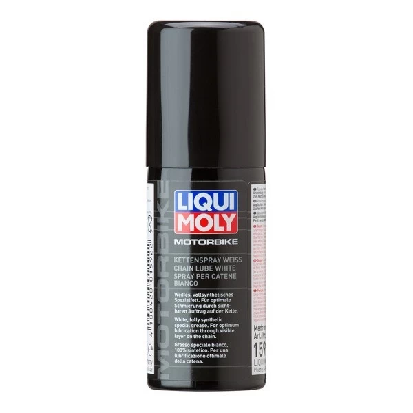 Белая цепная смазка для мотоциклов Racing Kettenspray weiss Liqui Moly 50 мл 1592