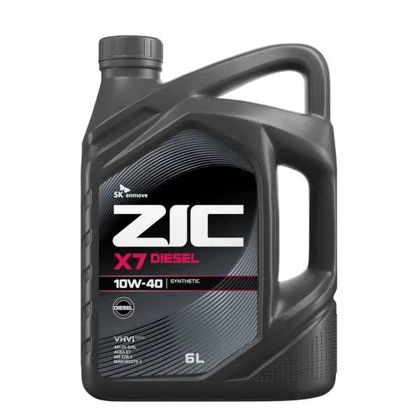 Масло моторное ZIC X7 Diesel 10W-40 (6л) 172607