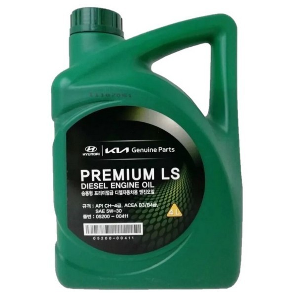 Масло моторное Hyundai-KIA Diesel Premium LS 5W-30 CH-4 (4л) / 05200-00411
