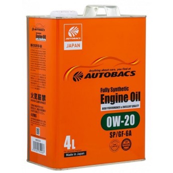 AUTOBACS Fully Synthetic 0W-20 SP / GF-6A Масло моторное (4л) A00032230