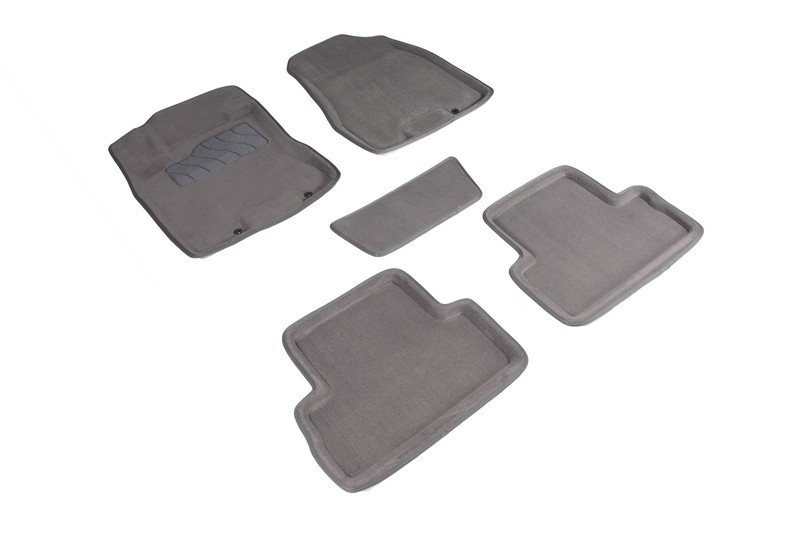 SEINTEX Ворсовые 3D коврики NISSAN X-TRAIL 2007-2015 серые (комплект) 71733