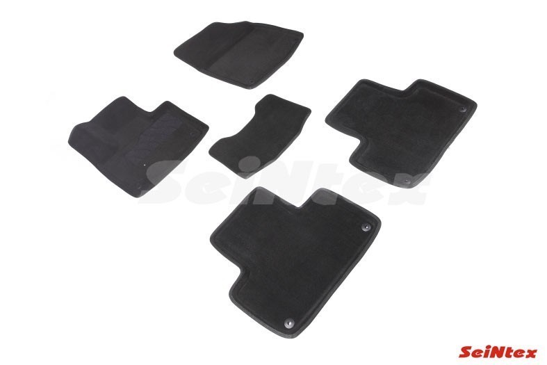 SEINTEX Ворсовые 3D коврики VOLVO XC-90 II 2014- черные (комплект) 89648