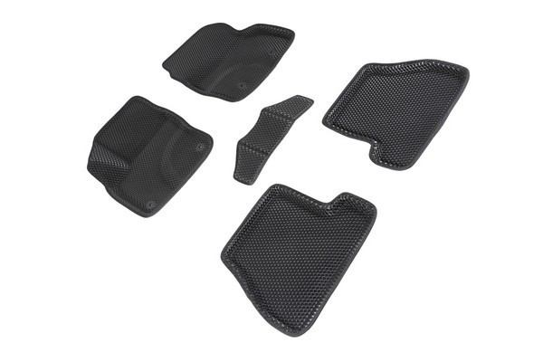 Коврики 3D EVA "РОМБ" Ford Focus III рест АКПП 2015-2019 черные (комплект) 95242 SEINTEX