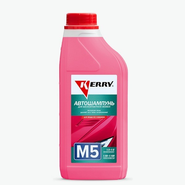 Автошампунь для бесконтактной мойки М5 (для воды из скважины) 1л KR-307-5 Kerry