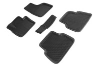 Коврики 3D EVA "РОМБ" Volkswagen Tiguan 2010-2017 черные (комплект) SEINTEX 95362
