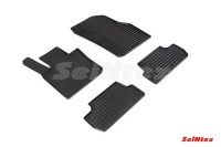 Коврики резиновые с рисунком "Сетка" MINI Cooper Hatch 3dr F56 2013-н.в. (комплект) SEINTEX 93952