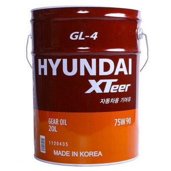 HYUNDAI Xteer GEAR OIL GL-4 75W-90 Масло трансмиссионное (20л) 1120435