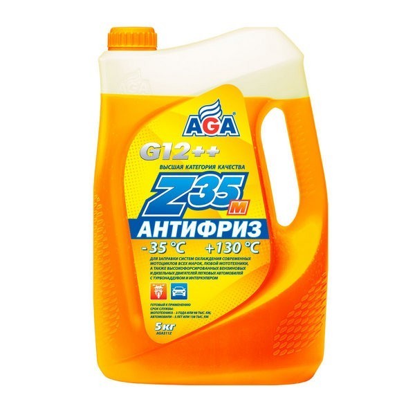 AGA311Z Антифриз AGA-Z35M (5кг) (готовый, оранжевый)