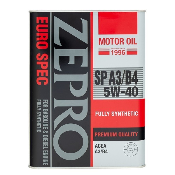 Масло моторное ZEPRO EURO SPEC 5W-40 SP A3/B4 (4л) 18490040