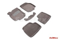 SEINTEX Ворсовые 3D коврики OPEL ASTRA H 2004-2015 серые (комплект) 71734