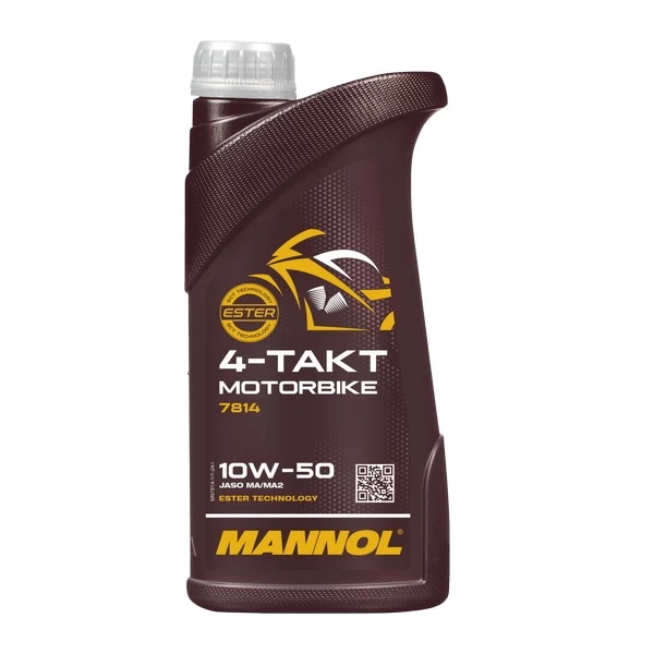 MANNOL 7814 масло моторное 4-Takt Motorbike 10W-50 (1л) 78141