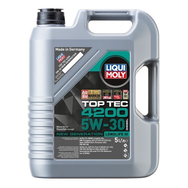 Масло моторное Liqui Moly Top Tec 4200 Diesel 5W-30 (5л) (арт. 2376)