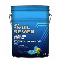 Масло для МКПП и редукторов S-oil SEVEN GEAR HD 75W90 GL-5 (20л) E107808 DRAGON