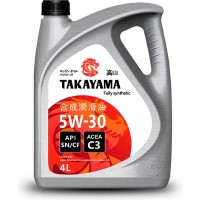 Масло моторное TAKAYAMA 5W-30, SN/CF С3 (4л) пластик 605523