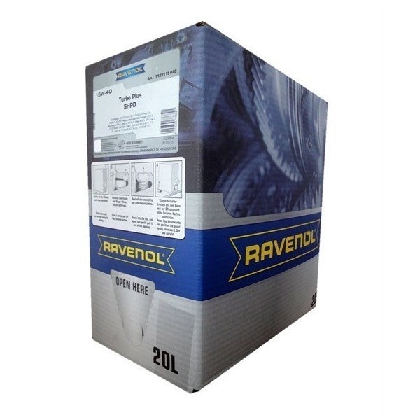 Масло моторное Ravenol Turbo plus SHPD SAE 15W-40 (20л) ecobox 1123115B2001888