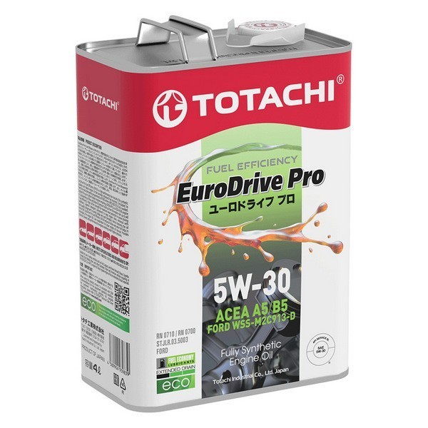 Масло моторное TOTACHI EURODRIVE PRO FE Fully Synthetic SL/A5/B5 5W-30 (4л) E7904A + Фонарик в подарок